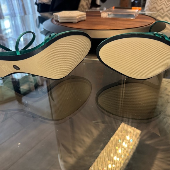 Zara Teal Strappy Heels - Picture 4 of 8